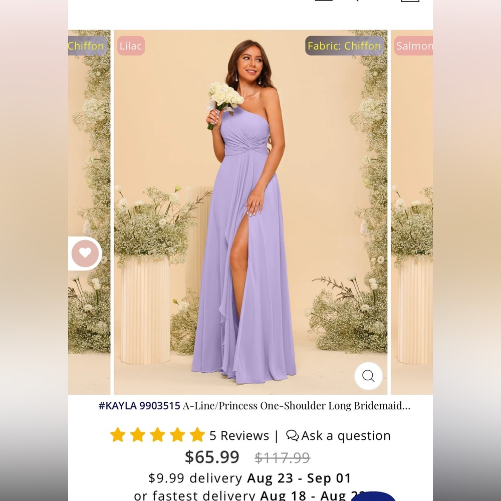 Brand new lavetir gown, never worn